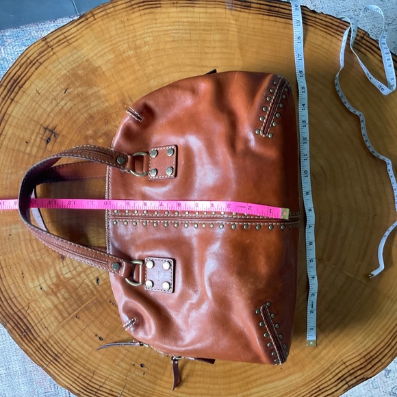 MICHAEL MICHAEL KORS: Astor Studded Leather Bag Satchel Vintage - Picture 2 of 13